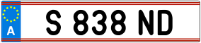 Trailer License Plate